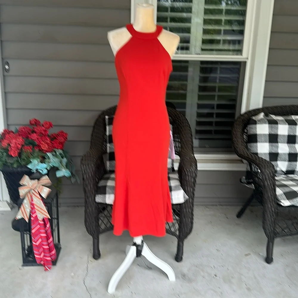 NWT: Dress the Population Halter-neck Dress - Picture 2 of 13